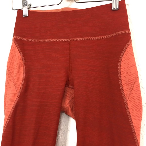3/4 Red and Orange Outdoor Leggings size Small - Picture 4 of 10